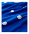 Kurzärmeliges Kinder-Kleid aus Baumwolle und Leinen für Mädchen blau SURF/weiss MARSHMALLOW