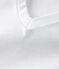Damen-T-Shirt LE DROIT mit V Ausschnitt aus Baumwolle weiss ECUME