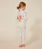 Kinder-Pyjama zum Verkleiden aus Baumwolle mit Raumfahrtmotiven weiss MARSHMALLOW/weiss MULTICO