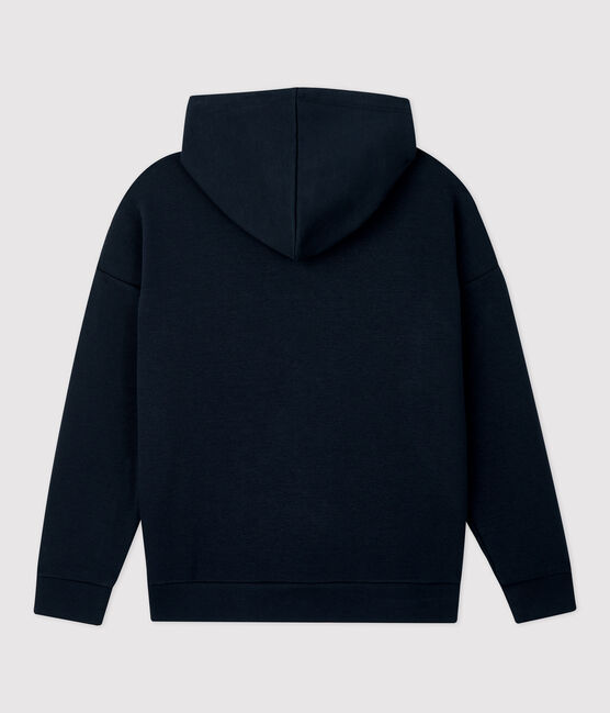 Kinder-Kapuzen-Sweatshirt aus Molton für Jungen blau SMOKING