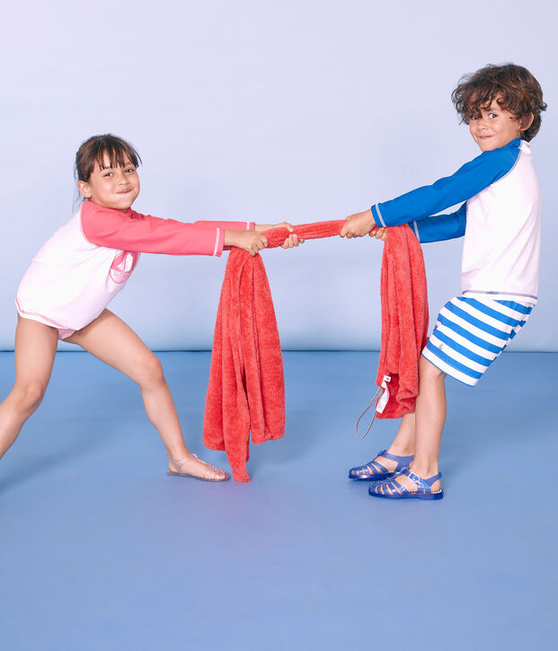 Strandshort Jungen blau/weiss
