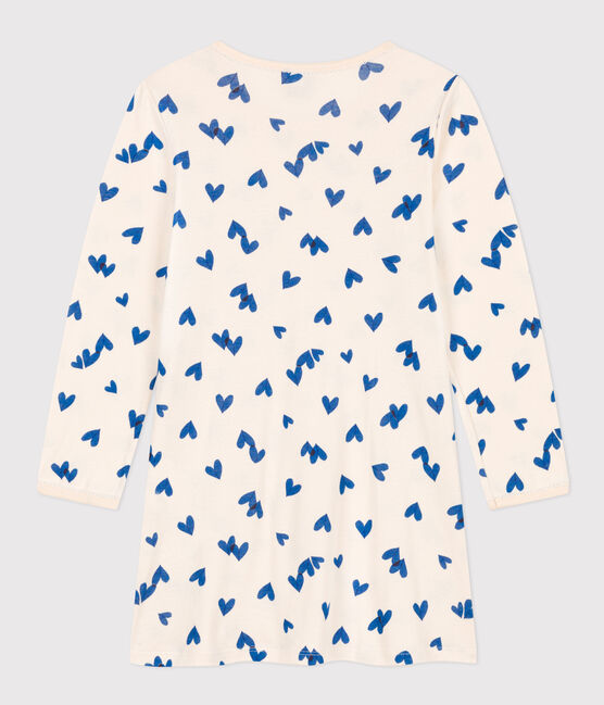 Nachthemd aus Baumwolle mit Herzmotiv für Mädchen weiss AVALANCHE/ MULTICO