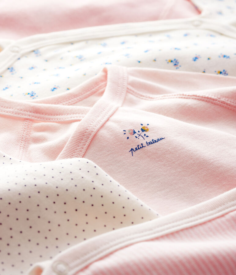 Set mit f&uuml;nf lang&auml;rmeligen Bodys f&uuml;r Neugeborene vielfarbig