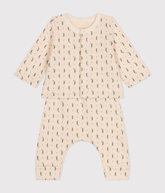 2-teiliges Babyset aus Molton weiss AVALANCHE/ MULTICO