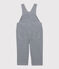 Baby-Latzhose aus Leinen. blau SMOKING/weiss MARSHMALLOW