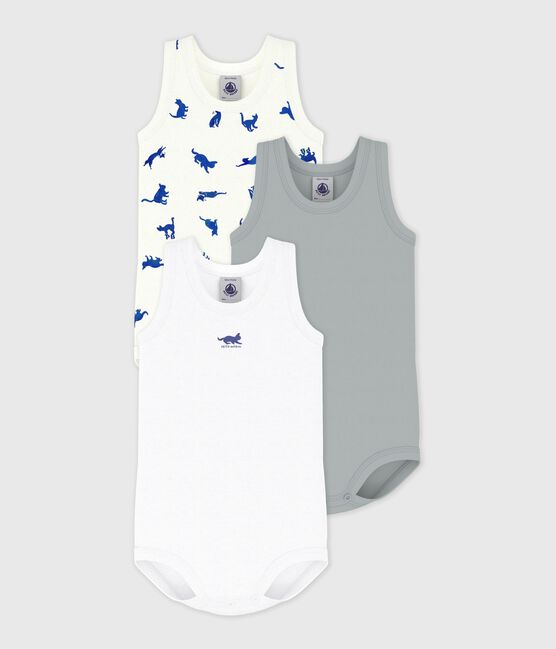 Set ärmellose Baby-Bodys aus Baumwolle mit Katzenmotiv variante 1