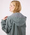 Regenjacke aus recyceltem Material und Bio-Baumwolle grün THUYA