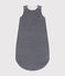Babyschlafsack aus Samt mit Ringelstreifen blau SMOKING/weiss MARSHMALLOW