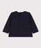 Langärmeliges Baby-T-Shirt aus Jersey blau SMOKING