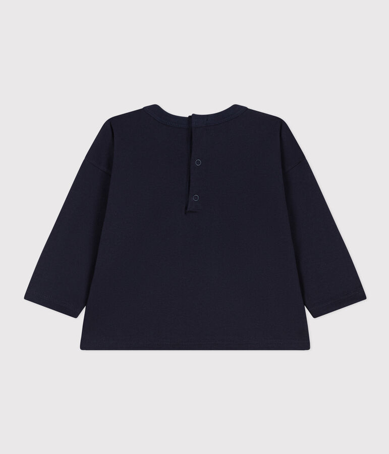 Lang&auml;rmeliges Baby-T-Shirt aus Jersey blau
