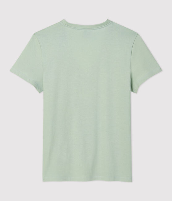 T-Shirt DAS GERADE mit V-Ausschnitt aus Bio-Baumwolle für Damen grün HERBIER
