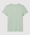T-Shirt DAS GERADE mit V-Ausschnitt aus Bio-Baumwolle für Damen grün HERBIER