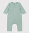Langer Baby-Overall aus gestepptem Doppeljersey grün PAUL