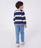 Kinder Unisex-Sweatshirt aus gestreifter Baumwolle blau MEDIEVAL/ AVALANCHE