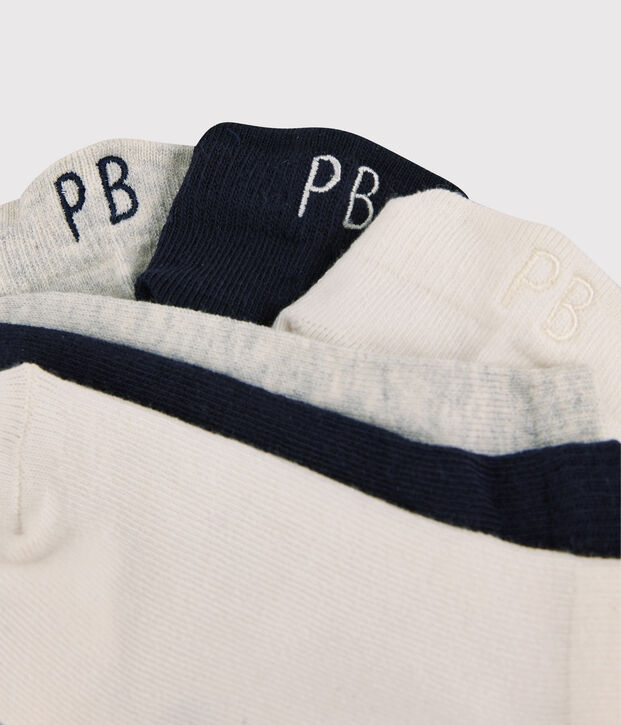 3er-Set Sneaker-Kindersocken vielfarbig