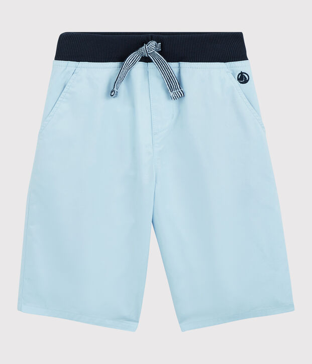 Bermudas aus Baumwoll-Serge f&uuml;r Jungen blau