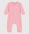 Baby-Overall aus Bio-Baumwoll-Molton rosa CHARME