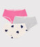 Set Kinder-Shortys aus Baumwolle mit Herzmotiv variante 1