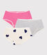 Set Kinder-Shortys aus Baumwolle mit Herzmotiv