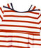 Robe bébé fille en jersey lourd rayé weiss LAIT/rot PEPS