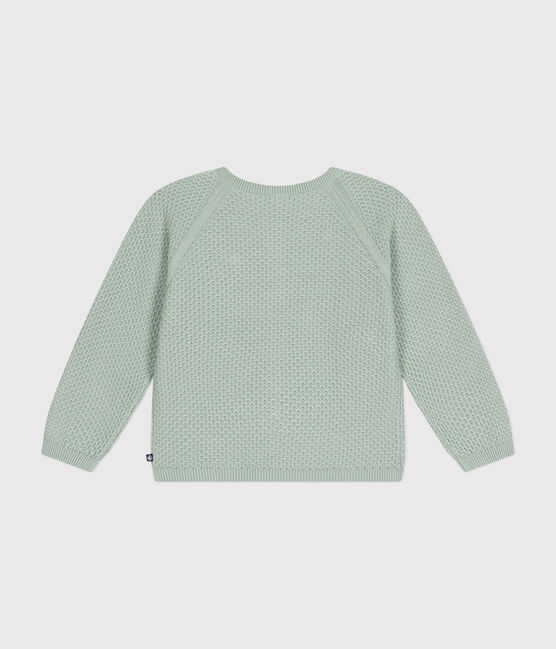 Cardigan aus Baumwolle Kinder/Mädchen grün HERBIER