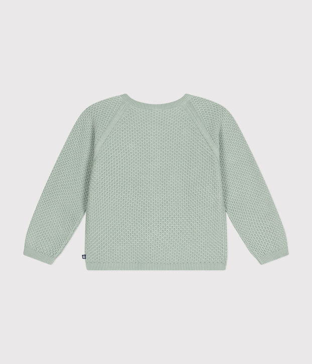 Cardigan aus Baumwolle Kinder/M&auml;dchen gr&uuml;n