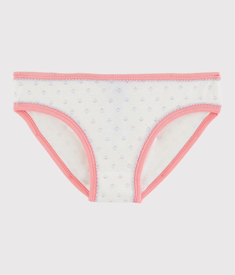 Baumwollh&ouml;schen f&uuml;r kleine M&auml;dchen weiss/rosa