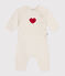 2er-Set aus Woll- und Baumwoll-Strick mit Herzmotiv für Babys rot MARSHMALLOW/weiss CORRIDA