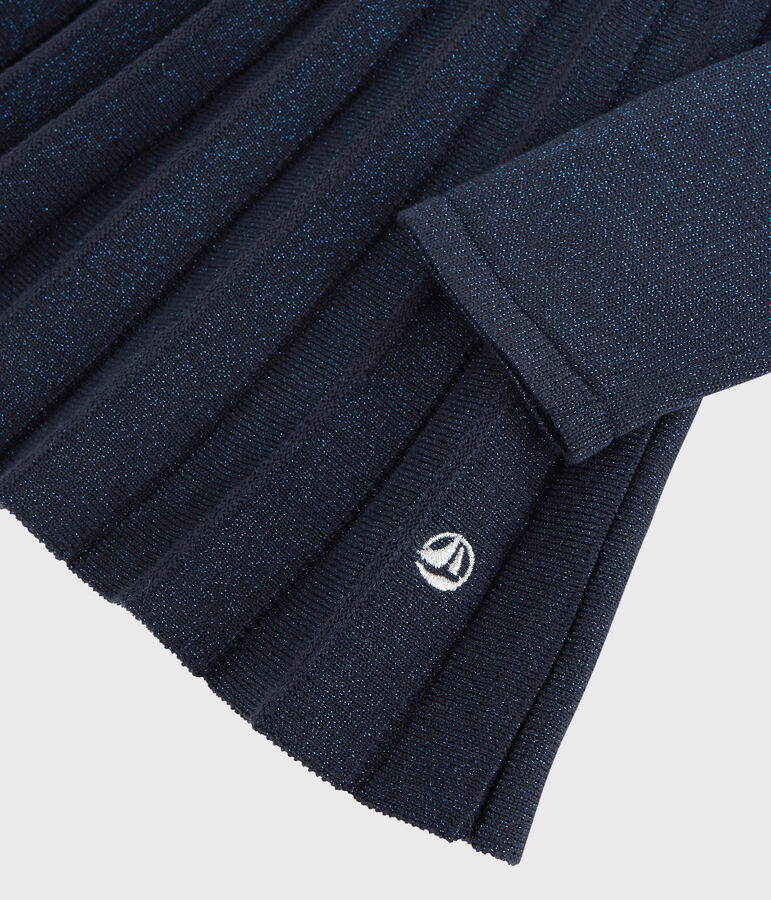 Kinderkleid aus Baumwolle f&uuml;r M&auml;dchen blau SMOKING BRILLANT