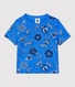 Kurzärmeliges Baby-T-Shirt aus Bio-Baumwolle mit Bandanaprint