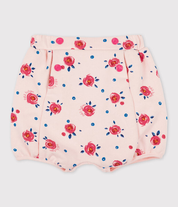 3er-Set Slips aus Baumwolle und Elastan mit Blumenmuster f&uuml;r M&auml;dchen rosa/vielfarbig