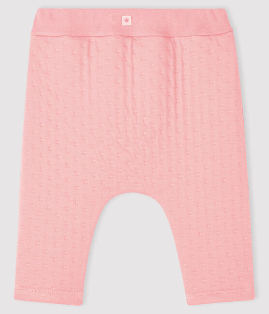 Baby-Unterhose aus gestepptem Doppeljersey rosa CHARME