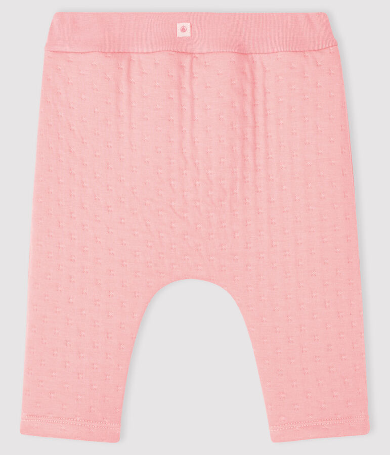 Baby-Unterhose aus gestepptem Doppeljersey rosa