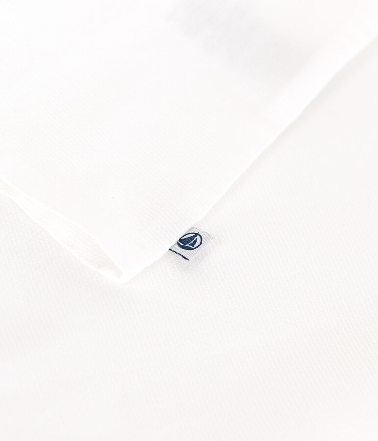 Baby-Bluse aus Baumwoll-Piqu&eacute; weiss