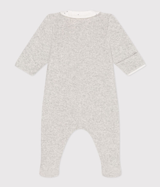 Baby-Strampler aus Samt BELUGA CHINE