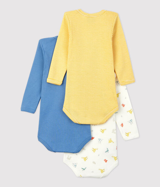 3er-Set langärmelige Baby-Bodys aus Bio-Baumwolle variante 1