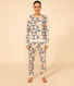 Pyjama aus Baumwolle mit Patchworkmuster für Damen