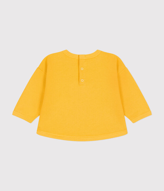Baby-Sweatshirt aus Molton gelb
