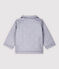 Baby-Festtagsjacke aus Sergestoff für Jungen grau CONCRETE/weiss MARSHMALLOW