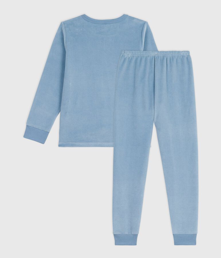 Kinder-Pyjama aus Nicki blau
