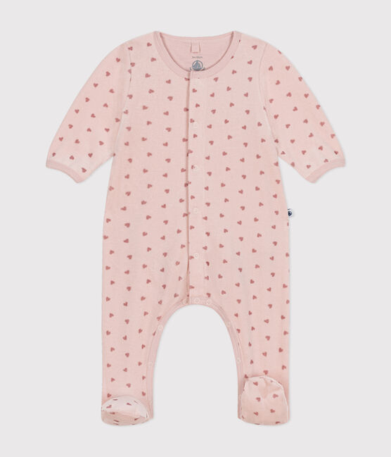 Bodyjama aus Nicki mit kleinen Herzen für Babys rosa SALINE/ ROSEWOOD