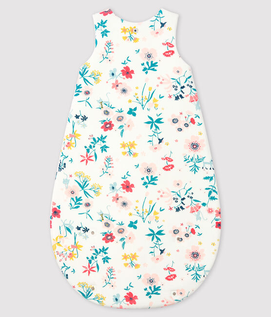 Babyschlafsack aus Nicki für Mädchen weiss MARSHMALLOW/weiss MULTICO
