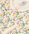Kinder-Nachthemd aus Baumwolle mit Blumenmuster weiss AVALANCHE/ MULTICO