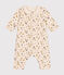 Langer Baby-Overall aus Molton weiss AVALANCHE/ MULTICO