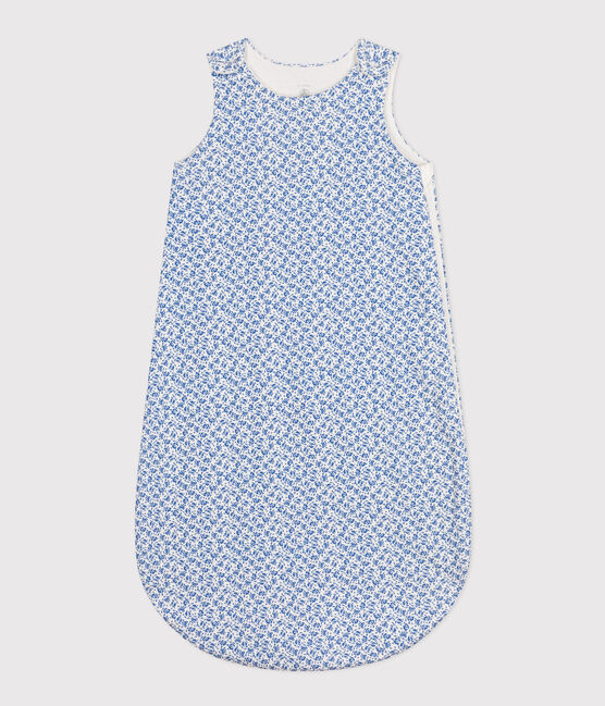 Geblümter Babyschlafsack aus Baumwolle, TOG-Wert 2 blau MARSHMALLOW/ INCOGNITO