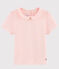 Kurzärmliges Kinder-T-Shirt aus Baumwolle für Mädchen rosa MINOIS