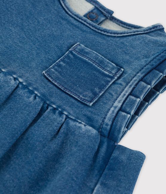 Babykleid aus umweltverträglichem Denim blau BLEU DELAVE
