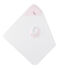 Geschenkkoffer mit Unisex-Baby-Kapuzenbadetuch rosa VIENNE/weiss ECUME