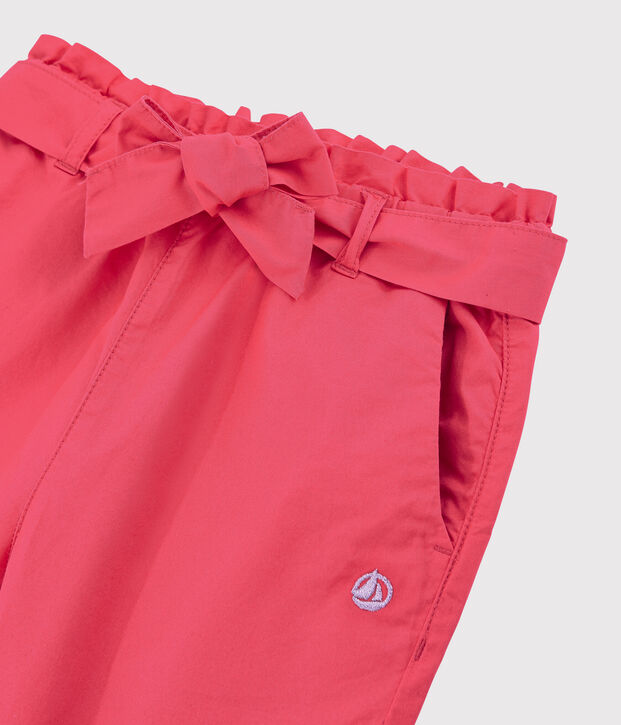 Kinderhose aus Sergestoff f&uuml;r M&auml;dchen rosa