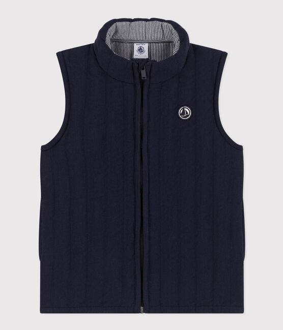 Kinder-Weste aus Doppeljersey blau SMOKING